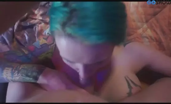 Couple Delighting in Intimate Moments of Oral Pleasure and Clitoral Stimulation